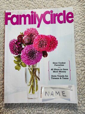 Family Circle Magazine September 2009 Lifestyle Home Issue Vintage Cover Used